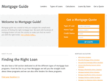 Tablet Screenshot of mortgage-guide.us